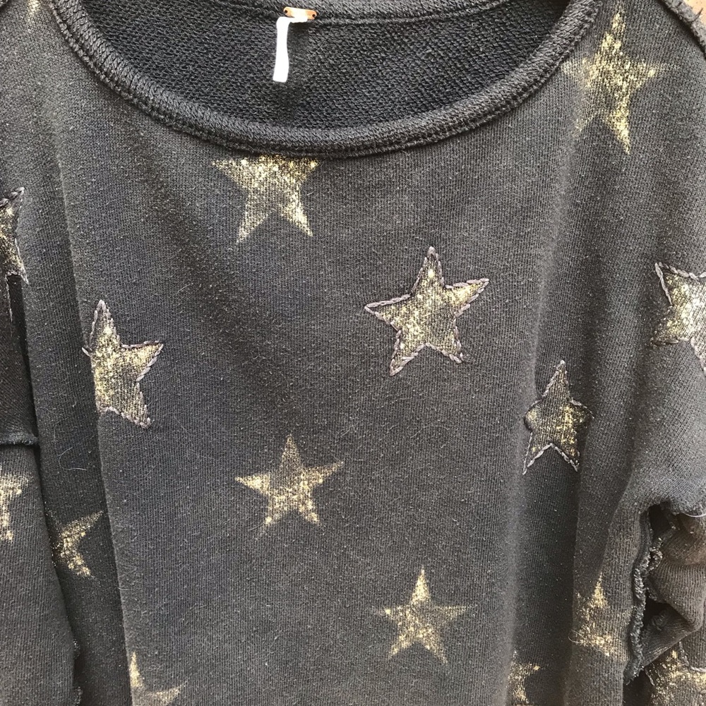 🚫SOLD🚫Free People Black American Babe Pullover - Picture 2 of 6